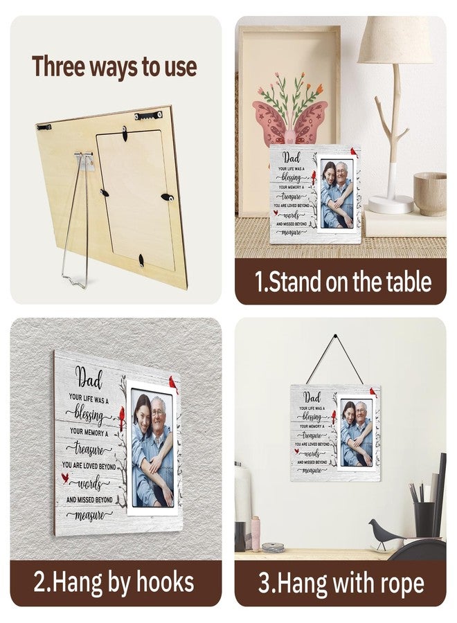 SteadStyle Memorial Gifts for Loss of Dad- Memorial Picture Frames - Sympathy Gifts for Loss of Father, Bereavement Gift Fits 4x6 In - Image 2